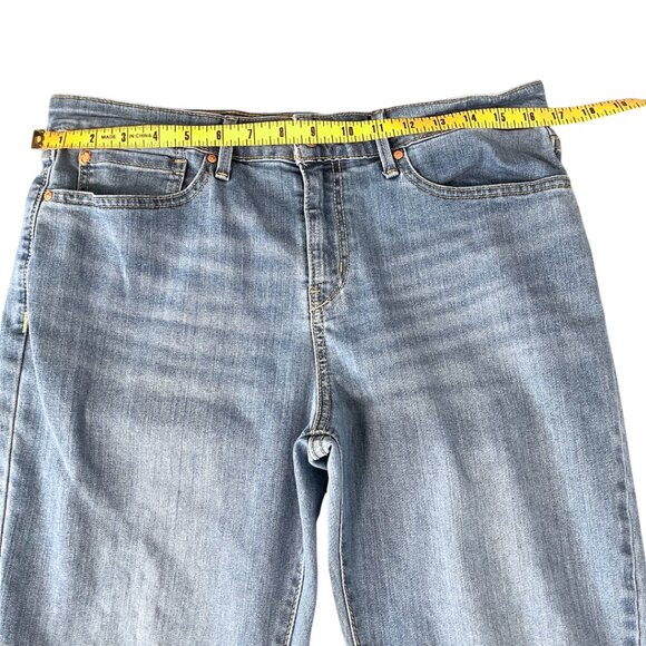 Denizen Levis Jeans Womens 16 33x32 Blue Denim Modern Boot Cut Mid Rise Western - Picture 8 of 10